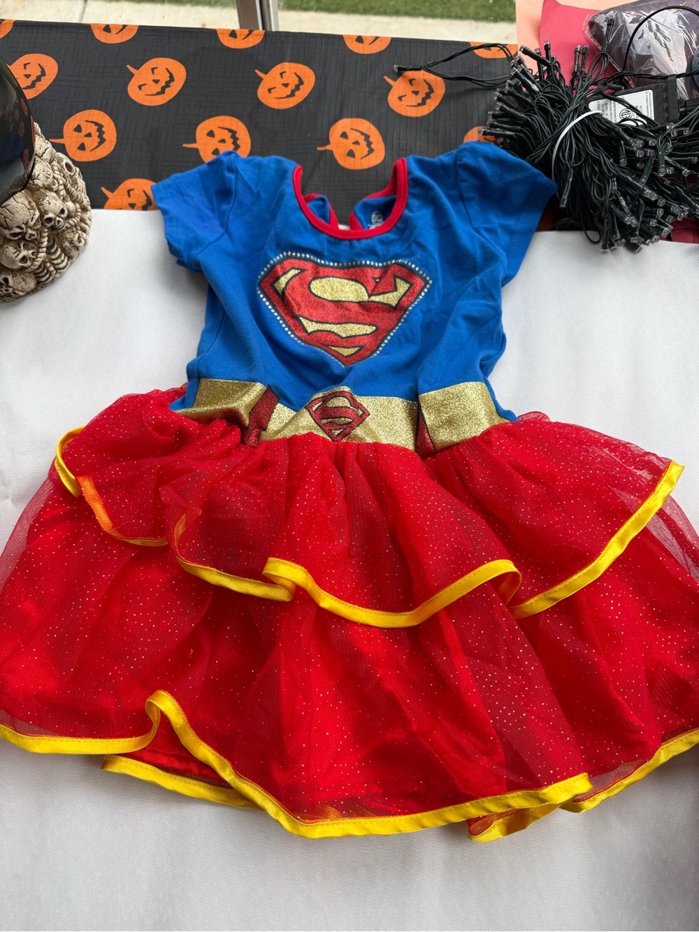 Toddler girl Superman costume no cape 3T
